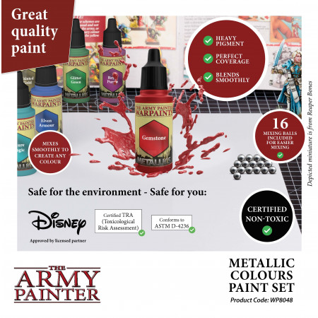 The Army Painter - Warpaints Metallic Colours Paint Set - sada metalických farieb